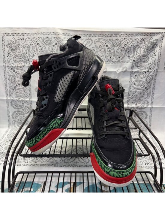 Nike Air Jordan Spizike Low Mens Size 6.5Y Black Varsity Red Sneakers FQ3950-060 main image 12